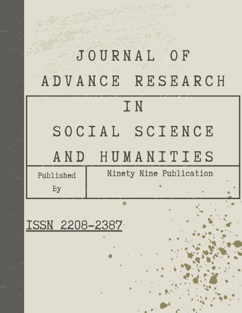  Journal of Advance Research in Social Science and Humanities